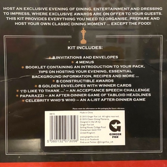 A Night At The Awards Dinner Party Hosting Game Dining Moments New & Sealed - Picture 5 of 6